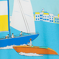 RICCI PRINTED ST TROPEZ YACHT CLUB